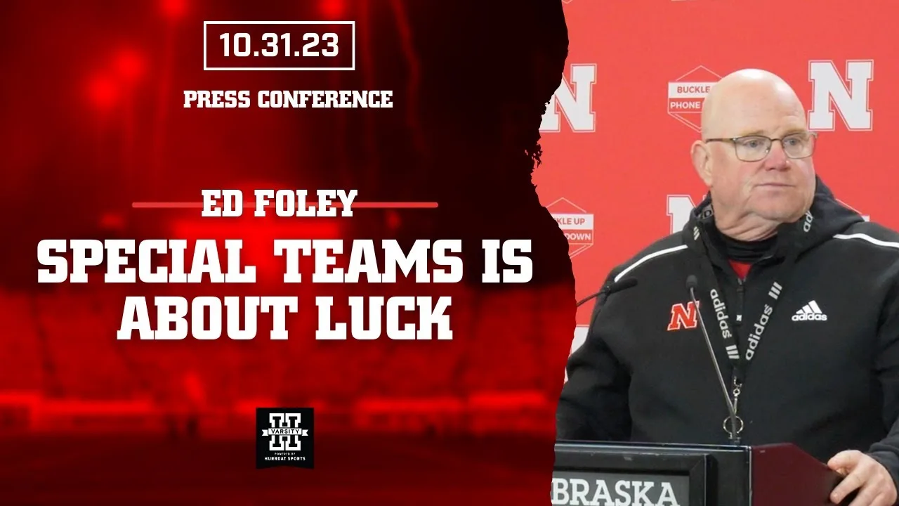 Nebraska Football Special Teams Coach Ed Foley | Michigan State Week | Oct. 31, 2023