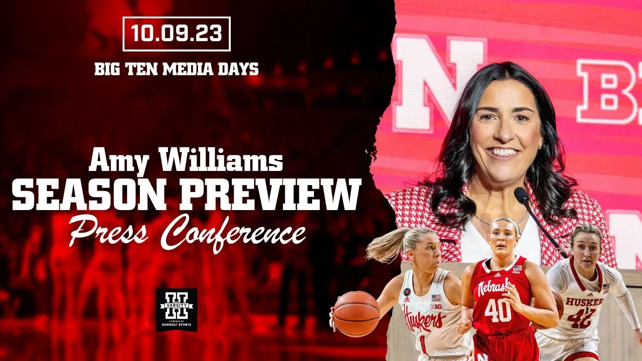 Nebraska Basketball Is Looking To Make BIG STRIDES | Amy Williams | Big Ten Media Days Presser