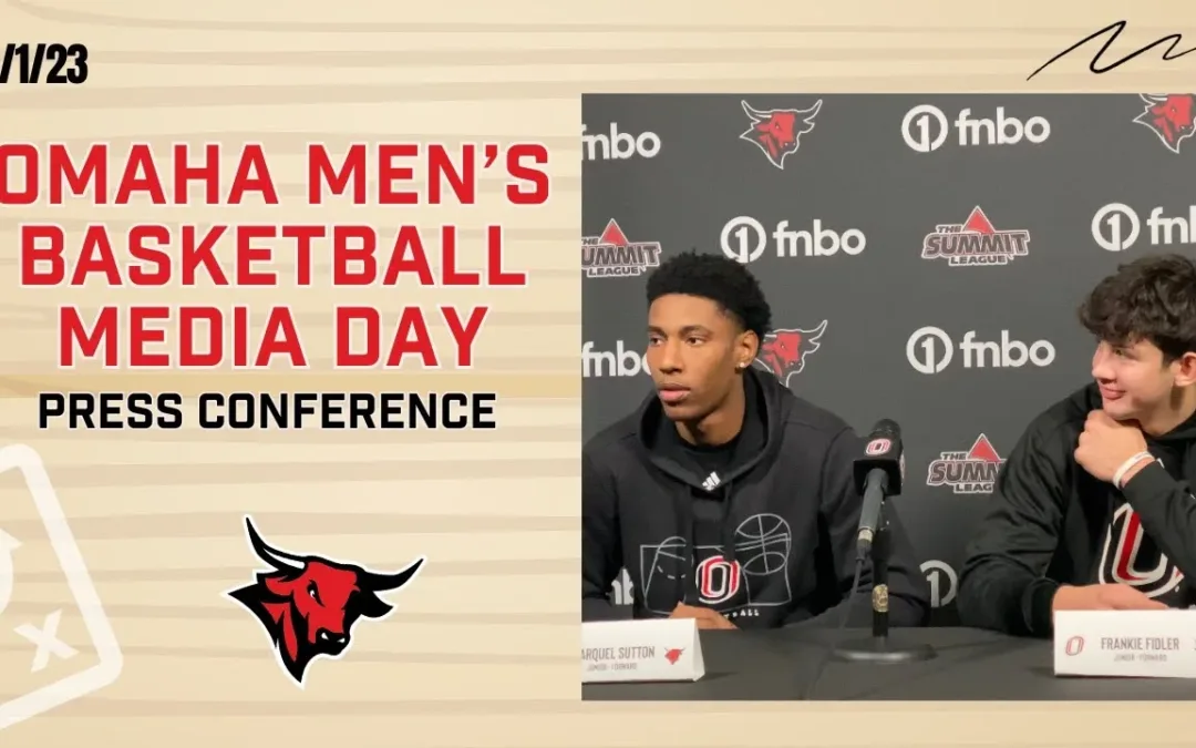 Omaha Men’s Basketball Media Day I Full Presser With Marquel Sutton and Frankie Fidler
