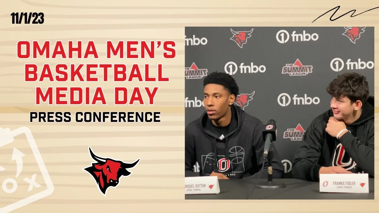 Omaha Men’s Basketball Media Day I Full Presser With Marquel Sutton and Frankie Fidler