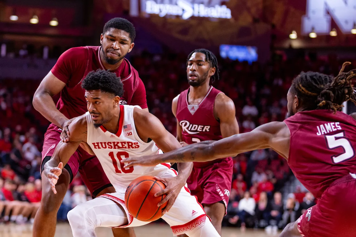 Nebraska Men's Basketball vs Rider Photos 11/13/2023 Hurrdat Sports