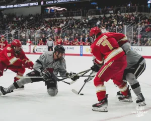 ...during a game between Omaha Mavericks hockey and the Denver Pioneers in Omaha, NE January 20th, 2024. Photo by Collin Stilen
