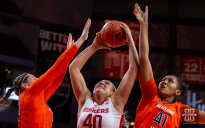 Nebraska Women’s Basketball Hangs on in Low-Scoring Win Over Illinois