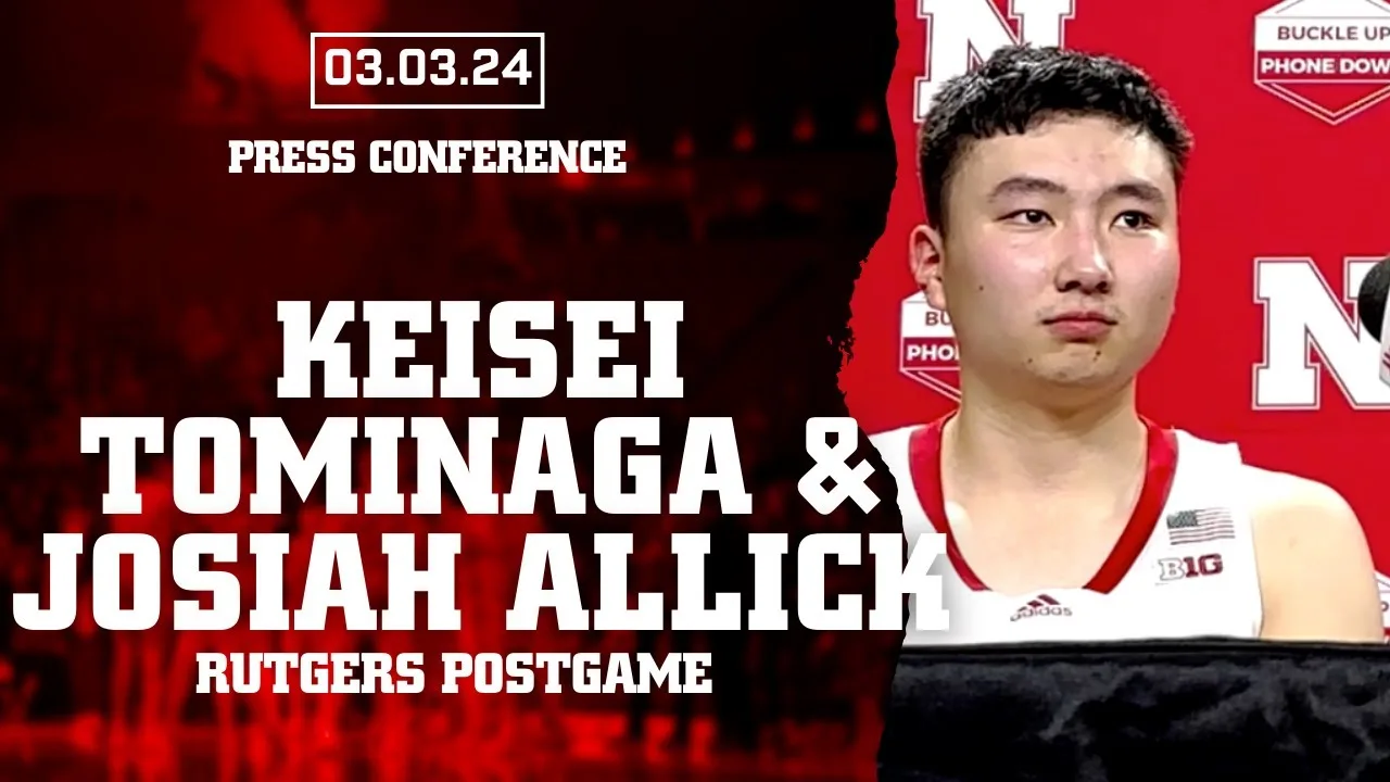 Keisei Tominaga and Josiah Allick Recap Senior Night Win Over Rutgers | Mar. 3, 2024