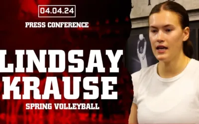 Nebraska Volleyball OH Lindsay Krause talks senior season with Huskers | April 5, 2024