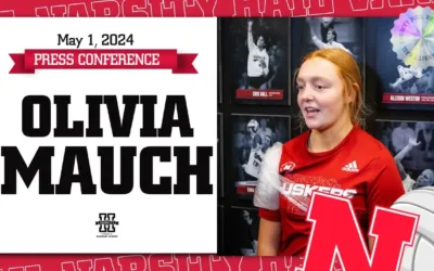 Nebraska Volleyball Freshman Olivia Mauch’s talks first semester in Lincoln  | May 1, 2024
