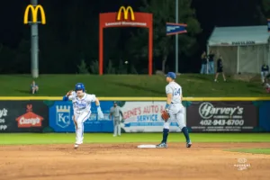 The Omaha Storm Chasers dropped game one of the MiLB NL Championship series 3-2 on September 24th, 2024 at Werner Park in Omaha, NE. Photo by Brandon Tiedemann