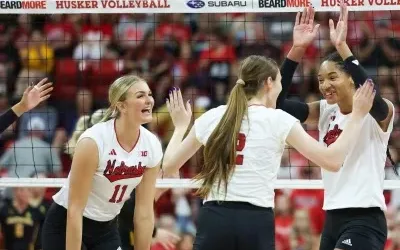 Nebraska Firepower Too Much as Huskers Sweep Shockers