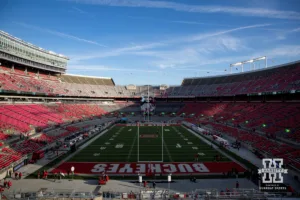 Nebraska Cornhuskers takes on Ohio State Buckeyes in Ohio Stadium during a college football game Saturday, October 26, 2024, in Columbus, Ohio. Photo by John S. Peterson.