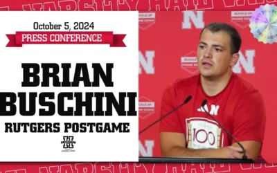 Brian Buschini Press Conference | Punts Help Lift Huskers Over Rutgers