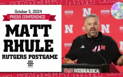 Matt Rhule Press Conference | Huskers Outlast Rutgers in Lincoln